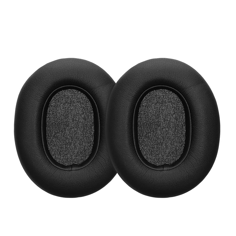 

kwmobile 2x headphone cover Edifier W860NB / Compatible with W830BT replacement ear pads - cushion PU leather black color
