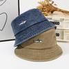 Sun Hat Shark Sun Protection Bucket Hat Men and Women Washed Embroidered Hat Outdoor Fishing Four Seasons Universal European and American Fashion