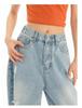 Damen High Waist Ripped Spitze Straight-Leg Loose Jeans - Sommer 2025