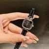 Fashion Light Luxury Women'S Watch Simple Retro Square Temperament Women'S Watch Rose Gold Leather Strap Watch