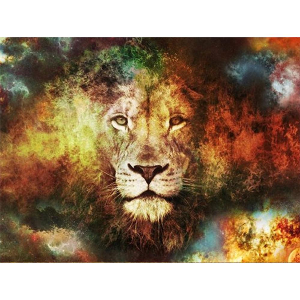 Volle quadratische/runde Diamantmalerei Tier Löwe Strasssteine ​​5D DIY Diamantstickerei Verkauf Sternenhimmel Mosaik Wandkunst