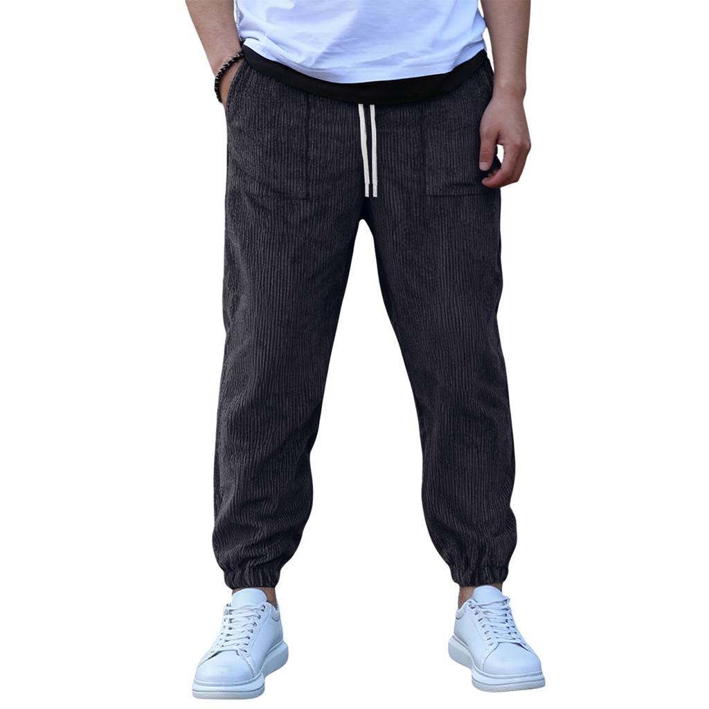 Men's Loose-Fit Stretch Corduroy Lightweight Breathable Pants