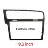 LHD MIB Radio Frame For VW Golf 7 MK7 Golf 7.5 MK7.5 Piano Black Radio Plates Decorative Frame 8/9.2 inch Screen Bezel