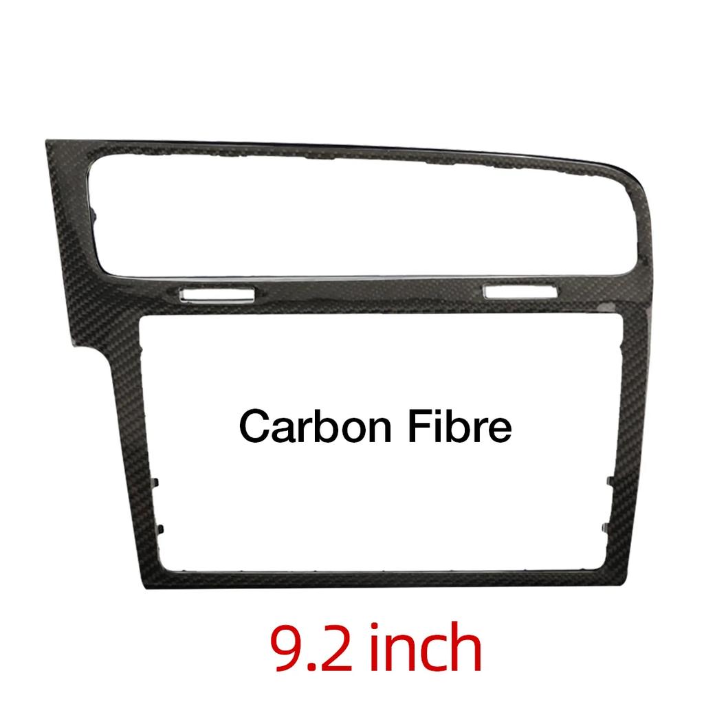 LHD MIB Radio Frame For VW Golf 7 MK7 Golf 7.5 MK7.5 Piano Black Radio Plates Decorative Frame 8/9.2 inch Screen Bezel