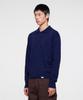 ERA Men Wool Blend Polo Sweater - Navy