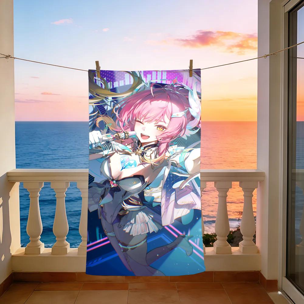 Character Aemeath WuWa Towel Towel Beach Towel Oversized Quick Dry Towel Absorbent Soft Swim BeachTowels for Men Women