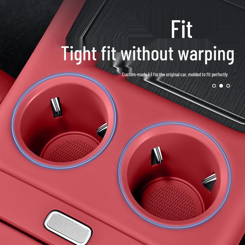 Silicone Holder for AITO M7/M8 Center Console Cup: Mat & Limiter Sleeve for 26 Models