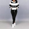 Winter Trainingsanzug Frauen 2 Teilig Druck Hoodies + Hosen Sportwear frauen Sport Anzug Mit Kapuze Sweatshirt Set Weibliche Winter Kleidung