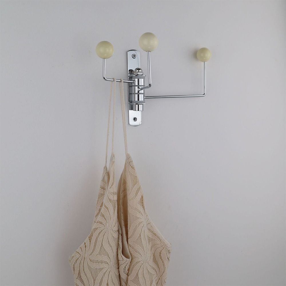 3 háčky Otočný háček Kovový závěsný stojan Vintage háček na dveře Boutique