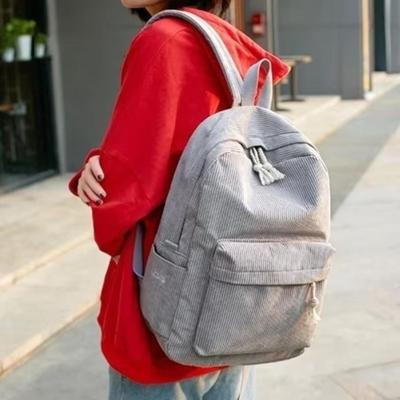 1 Pcs Large Capacity Striped Backpack Leisure Student Backpack Korean Version Backpack Autumn and Winter Minimalist Street Trend