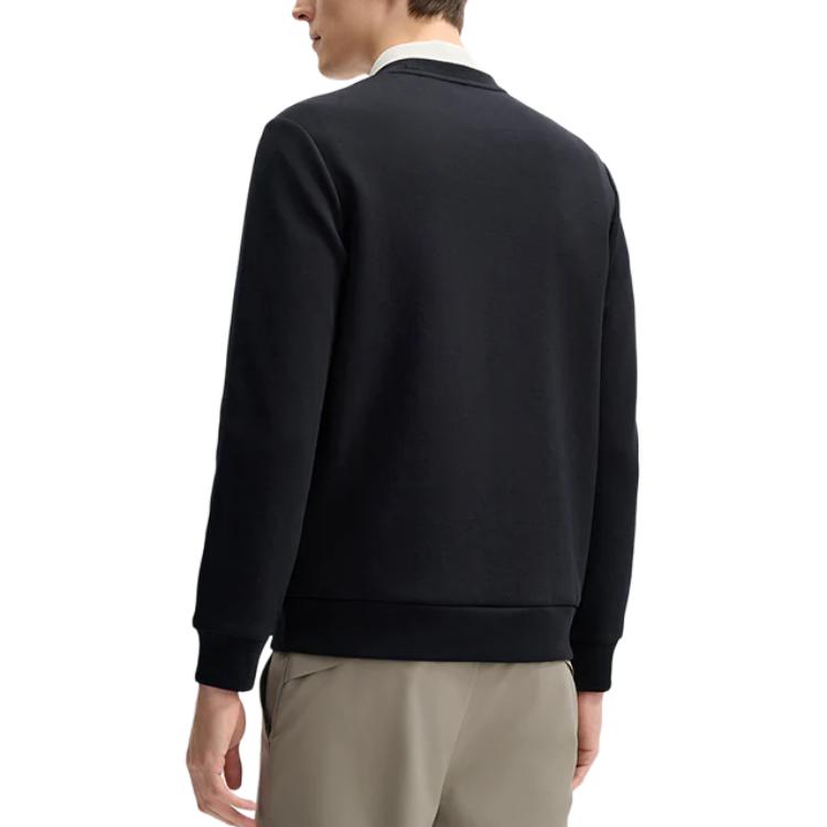 Fila Simple Casual Versatile Pullover Sweatshirt Men Sweatshirt Black F11M513210FBK