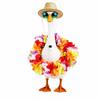 Goose Statue Costume Set, 8Pcs Seasonal Holiday Dress up Outfits for 24 Inch Lawn Goose Decor, Halloween Christmas Valentine