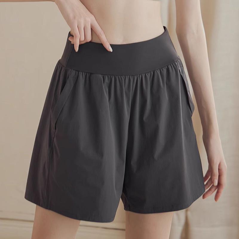 Women's Quick-Dry High-Waist Sports Shorts with Lining - Summer Thin Style for Running, Fitness, and Yoga