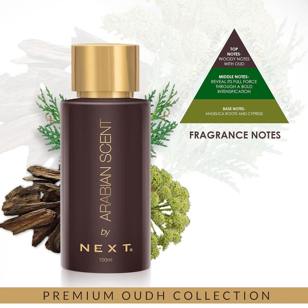 Next Care Luxury Arabian Scent Oudh Perfume 100ML Perfume| Notes of Natural OUD,DARK CHOCALATE, VANILLA| Premium Fragrance For Men and Women
