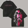 Sword Art Online Kirito & Asuna Vintage Washed T-Shirt Anime Couple Graphic Black Cotton Oversized Streetwear Tee