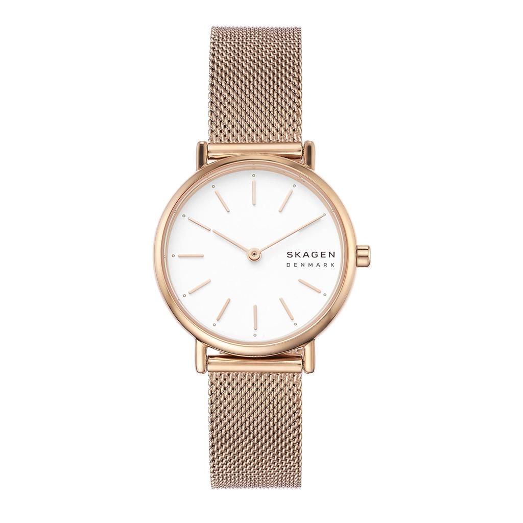 Skagen SIGNATUR SKW2694 Women's Watch, Officially Imported, Pink Gold