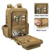 Damero First Aid Backpack Medical Backpack MOLLE Tactical Backpack with Straps for Outdoor Camping Hiking Khaki Y-shaped (Bag Only)