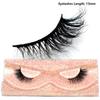 FOXESJI Mink Half Lashes Extension Natural Daily Reusable Short Strip Eye Lashes Mink Fluffy Soft Half False Eyelashes Make Up