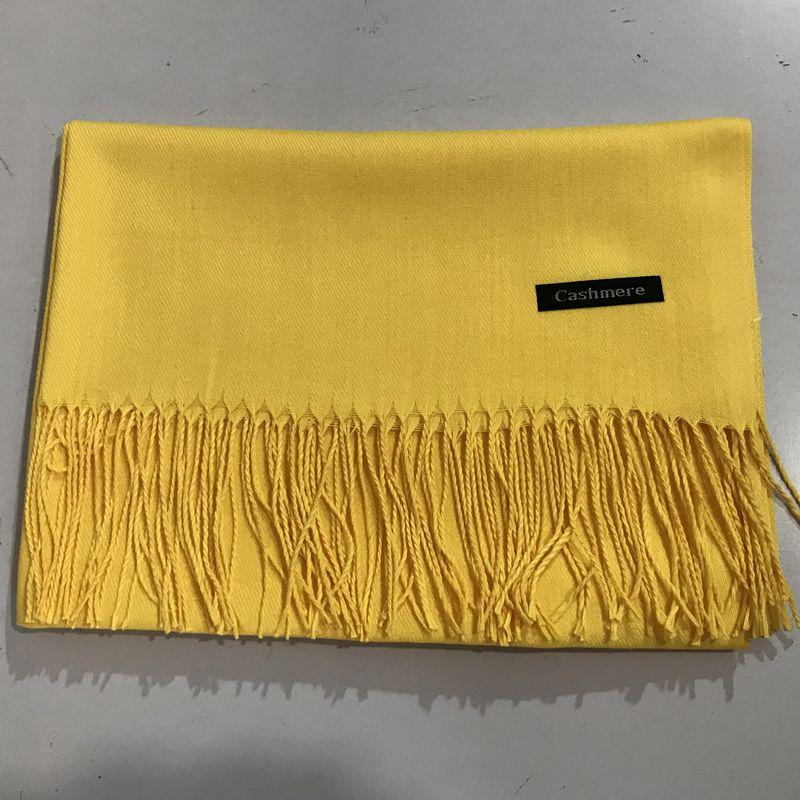 Women's Solid Color Imitation Cashmere Scarf - 200g, Red, Warm Autumn/Winter Shawl and Neckerchief