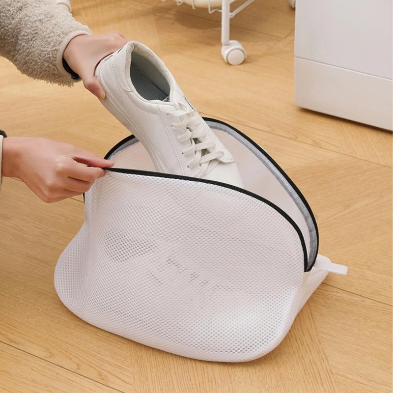 Mesh Shoe Washing Bags Washing Machine Laundry Bags Anti-Deformation Shoes Bag Travel Laundry Storage Organizers