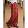 2026 New Stylish Banana Leg Linen Pants: Elastic Waist, Loose, Flattering Wide Legs