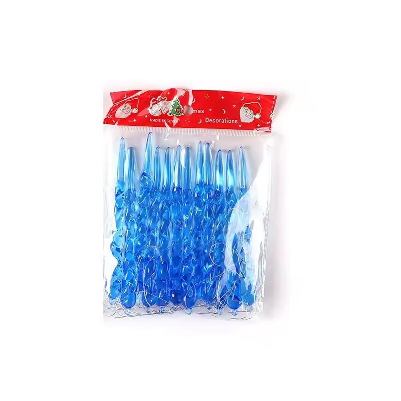 12/24/36pcs creative Christmas acrylic simulated icicles Christmas tree hanging decorations, suitable for Christmas home decora