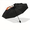 1pc Halloween Cats Automatic Open/close, All-Season Portable Folding Umbrella, Travel, Everyday, Formal Events - Compact Luxury Parasol, Outdoor Acces