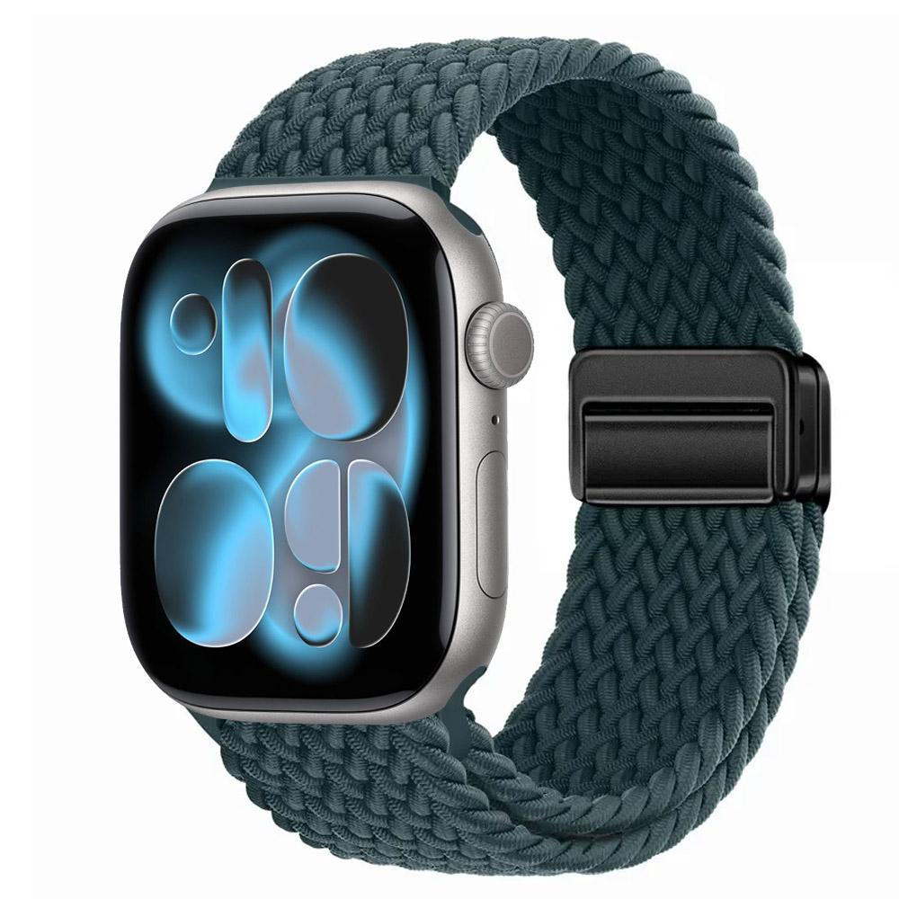 Nylon Strap for Apple Watch 11 10 46mm 42mm/Ultra 3 2 1 49mm Magnetic buckle Wristband iWatch 9 8 7 6 5 4 SE 45mm 44mm 41mm 40mm