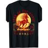 European Size Chinese New Year 2026 Year of The Fire Horse T-Shirt for Women Summer Short-sleeved Printed T-shirt