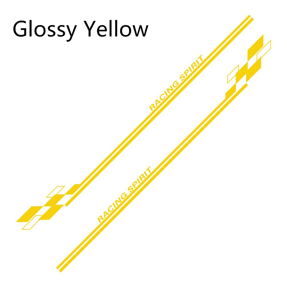 2PCS Car Door Side Stickers For Renault Clio Megane Duster Auto Accessories Graphics Raicng Spirit Decor Decals Vinyl Film Cover