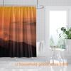 Stunning Metropolis Dawn Shower Curtain Unique Bathroom Wall Art Print