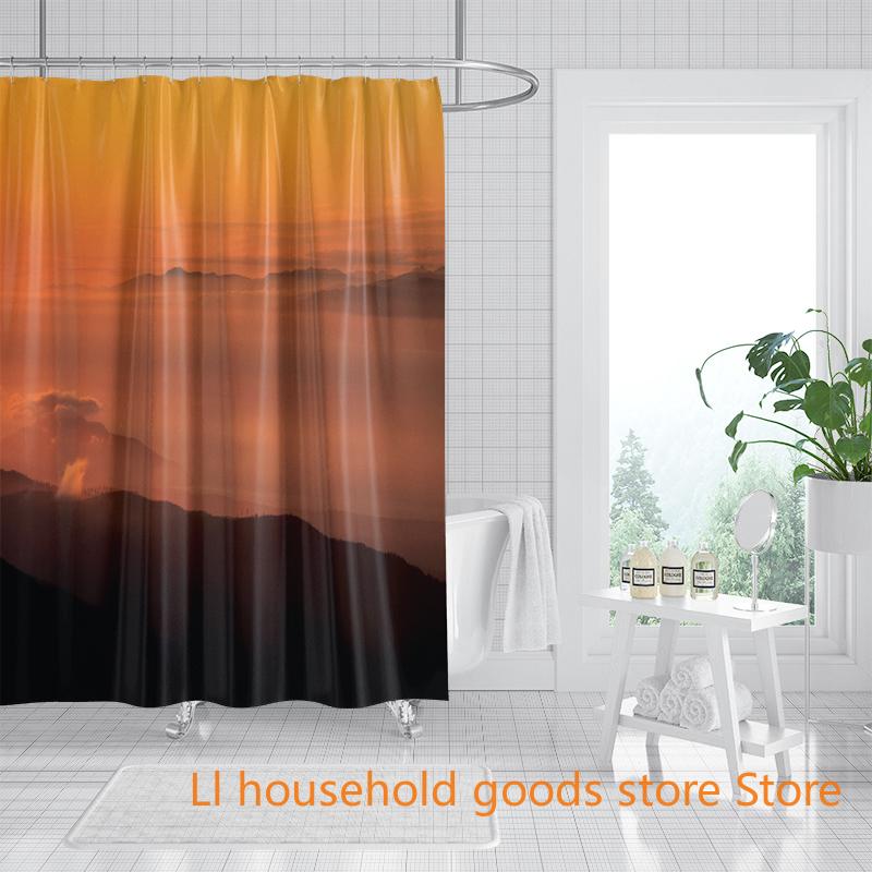 Stunning Metropolis Dawn Shower Curtain Unique Bathroom Wall Art Print