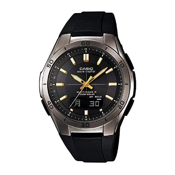 [Casio] Часы Wave Ceptor [Оригинальный отечественный продукт] Радиоприемник на солнечной батарее WVA-M640B-1A2JF Черный