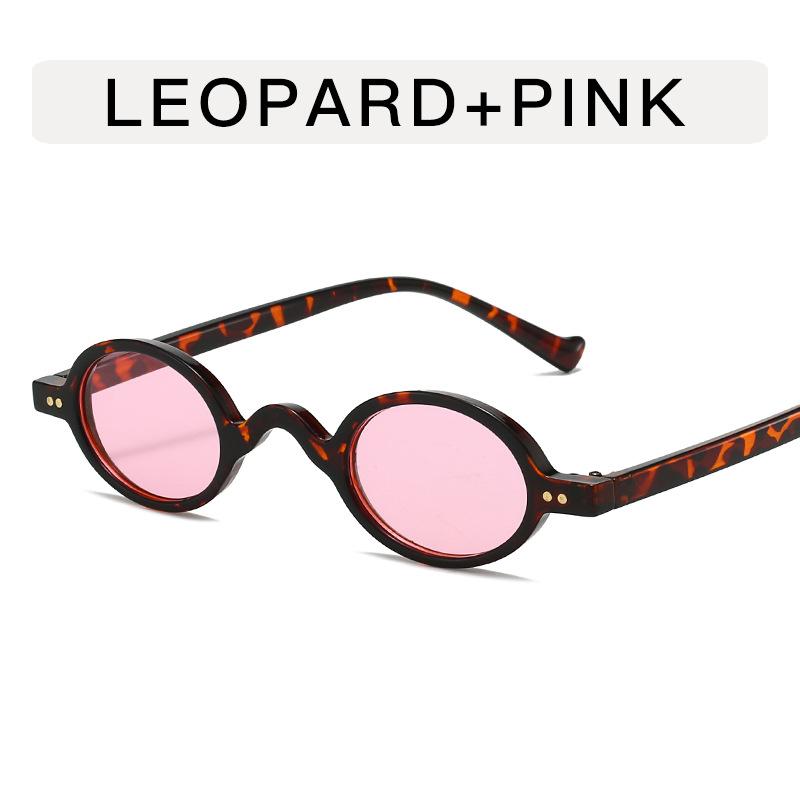 New Stylish Men's Sunglasses Oval Shape Anti-reflective Sun Glasses for Women European American Punk Sun Glass for Woman