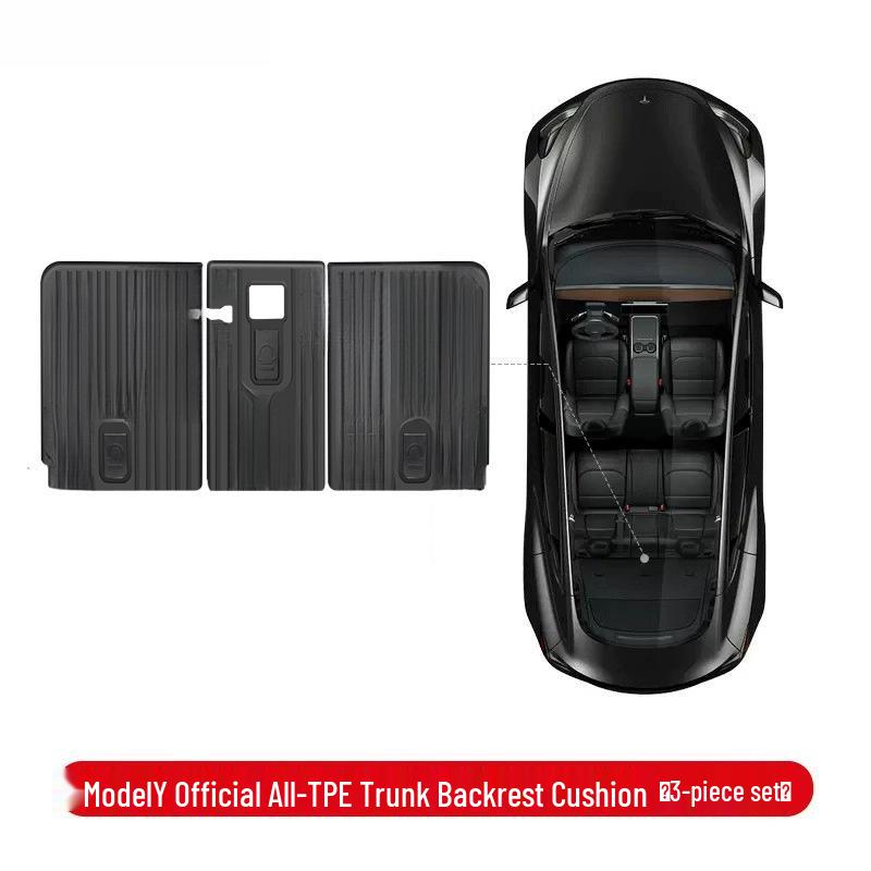Upgraded TPE Trunk Mat Set for Tesla Model Y3 - Front & Rear Trunk, YL Interior Accessories