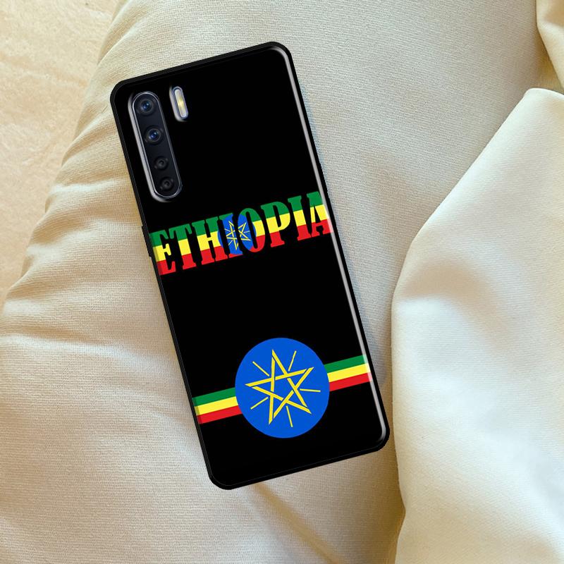 Cool Ethiopia Flag Case For Oppo A98 A78 A18 A38 A58 A5 A6 Pro A54 A74 A94 A17 A57 A80 A60 A40 A96 A76 A16 A15