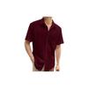 Pinkmint Popcorn Shirt for Men Soild Slim Fit Sleeve Spread Collar Trendy Men Shirt Summer Wear Goa Wear Beige