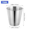 12pcs Mini Cups Stainless Steel Shot Cups Drinking Tumbler Spirits Cups Camping Wine Cups Sauce Holder Metal Sauce Cups