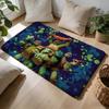 Anime NNinja Turtles Floor Mat Soft Flannel Absorbent Mat Non-Slip Rug Home Bedroom Bathroom