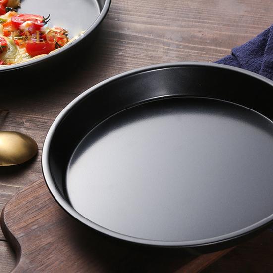 Pizza Pan Durable Easy Demould Evenly Heat Innovative Curling Edge Design Cake Mould for Household