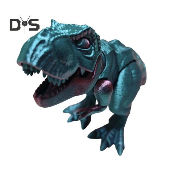 Figurka dinozaura drukowana w 3D Ruchome stawy Figurka tyranozaura Przegubowy model dinozaura Zabawka Domowe biuro Półka na książki Dekoracja biurka Ozdoba