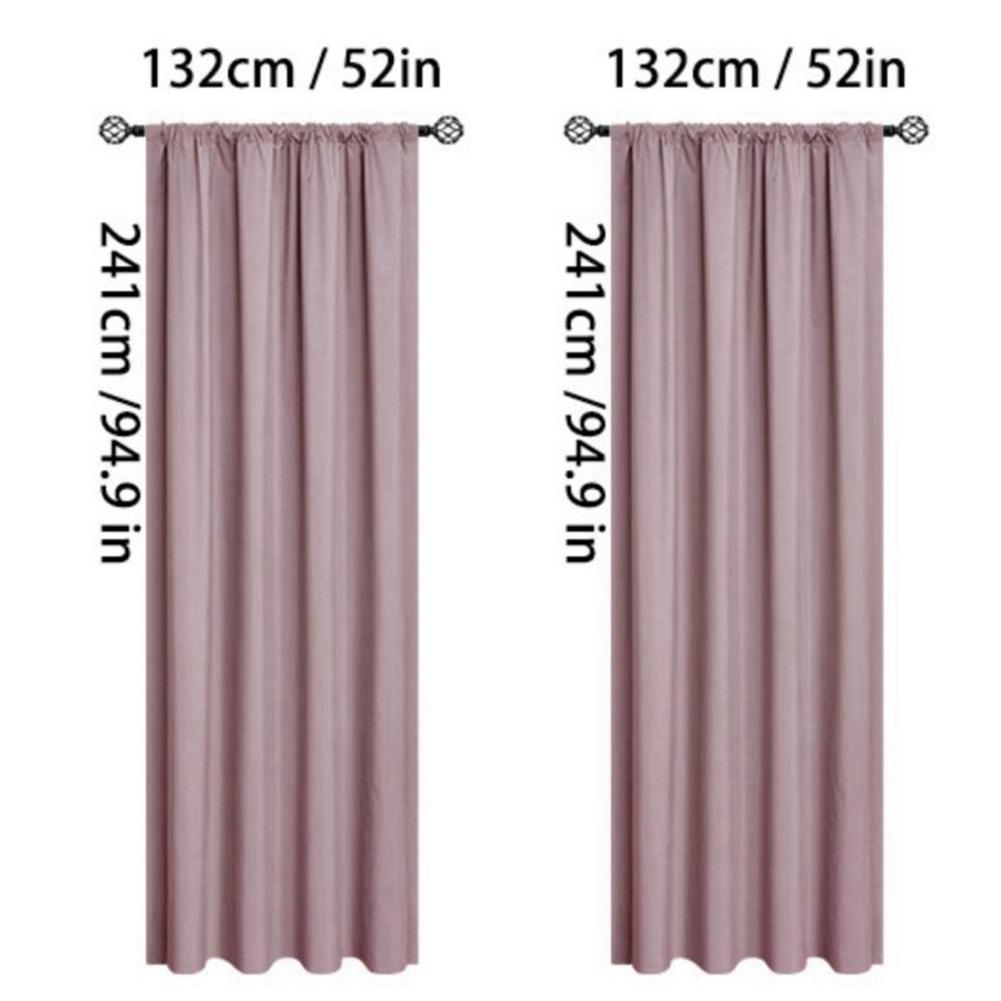 Verdunkelungsvorhang Sonnenschutz Wärmeisolierung Vorhänge Stangendurchzugsvorhang