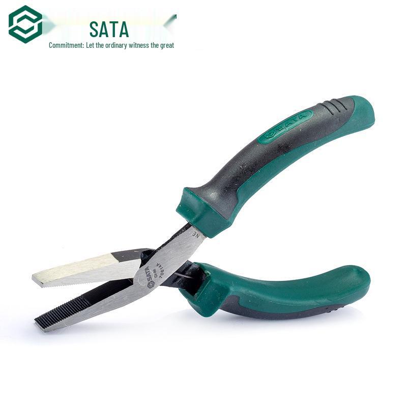SATA Mini Wire Pliers Set: Needle-Nose, Bent-Nose, Flat-Nose Tools