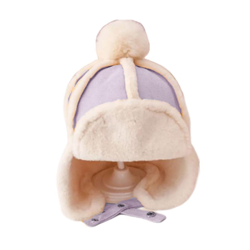 Ear Flap Ushanka Hat for Little Girl Boy Ear Protective Trapper Hat Windproof Winter Warm Hat for Kids Outdoor Activity
