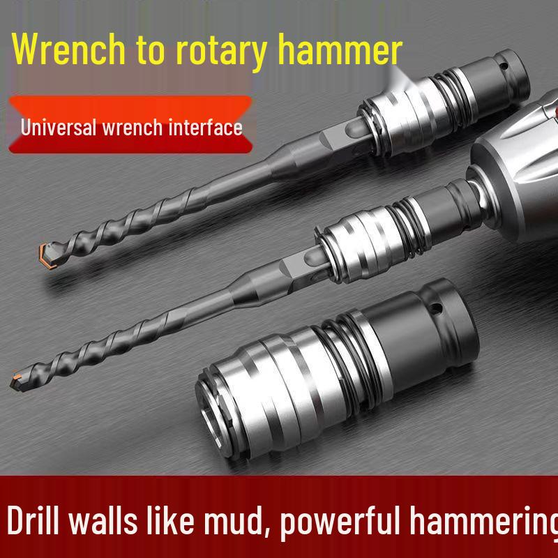 Electric Hammer Impact Drill Converter: Lightweight, High-Power Tool for Home Concrete Drilling