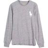 Polo Solid Color Logo Embroidered Pullover Long Sleeve Sweatshirt Men Sweatshirt Gray 710766452-002
