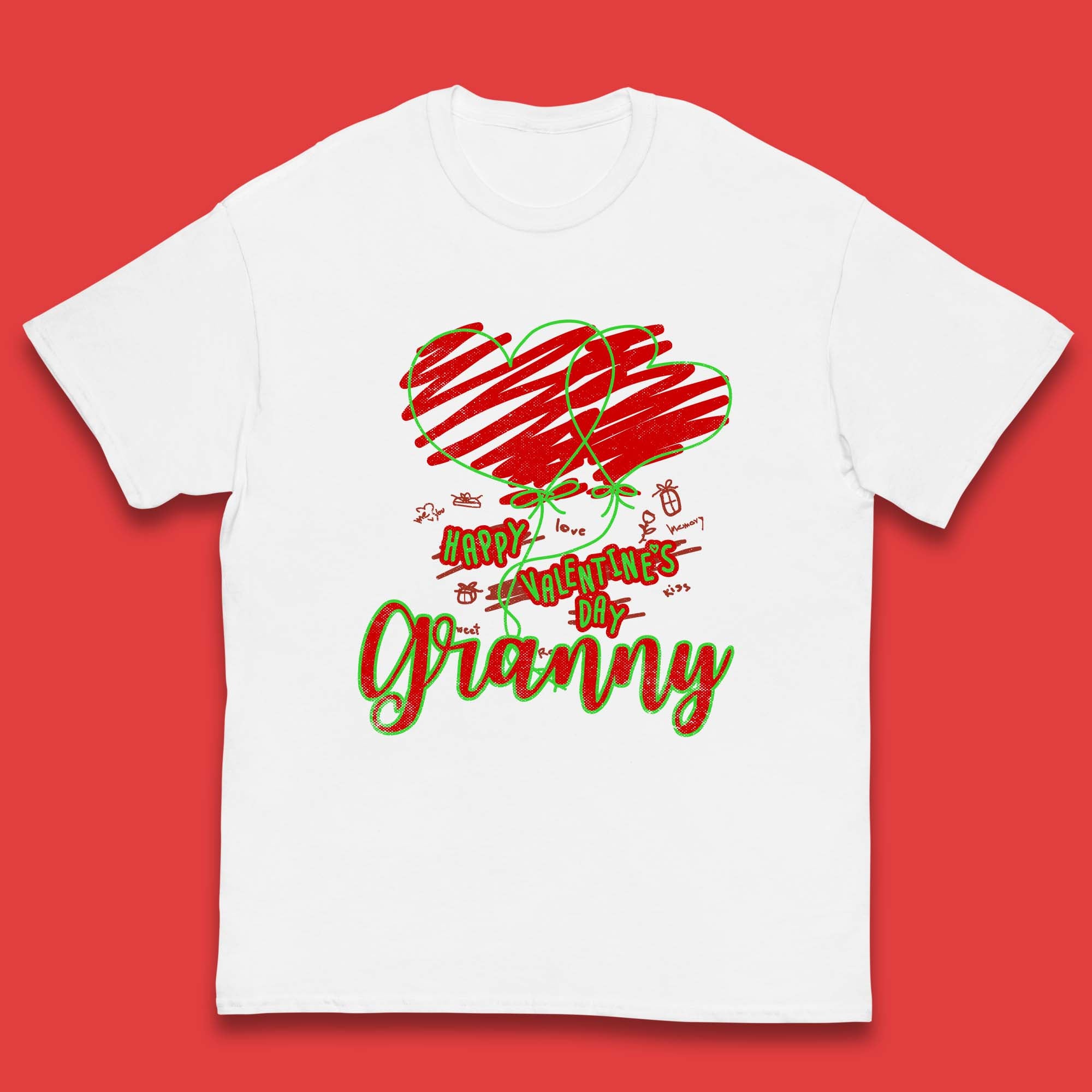 Happy Valentine s Day Granny Kids T-Shirt 130