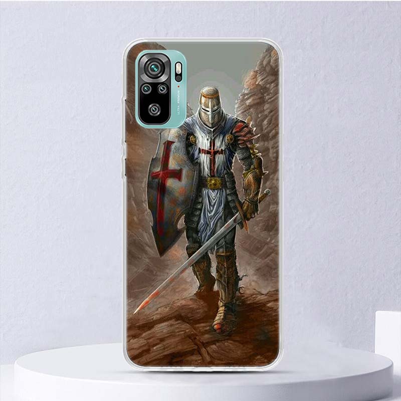 Knights Templar Crusades Soft Case For Xiaomi Redmi Note 14 14S 13 12S 11S 10S 12 11 10 Phone Cover 11T 11E Pro Plus 9 9S Shell