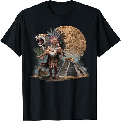 Aztec Warrior Mayan Indigenous Mexican Aztec Jaguar T-Shirt