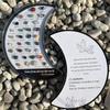 Gems from All Over The World ,32 Types of Natural Crystal Gemstone Moon Shaped Set, Rocks Set with Educational Display Case